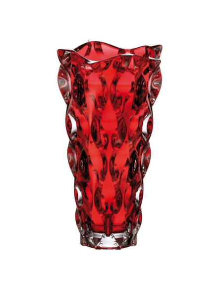 Wazon kryształ Bohemia Samba Red 30,5cm