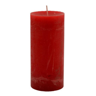Świeca walec 15cm 65/150 czerwona