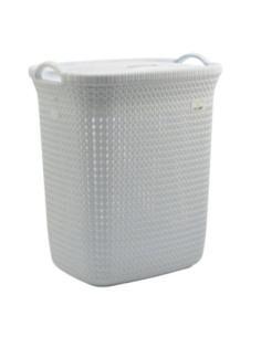 Kosz na bieliznę 52L Knit biały 2