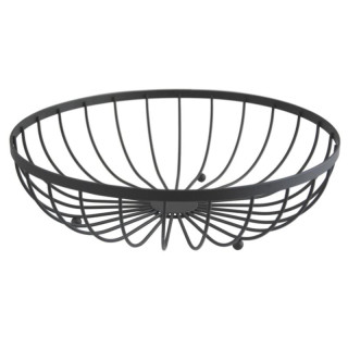 Koszyk na owoce 30x8,5cm czarny W6434-3