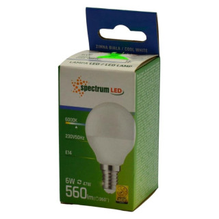Żarówka LED E14 6W 560lm Spectrum zimna biała