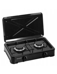 Kuchenka gazowa Ravanson 2 palnikowa K02 czarna 2