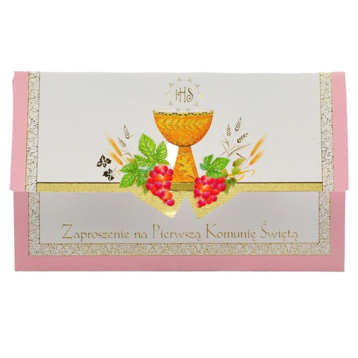 Zaproszenie składane Komunijne mix