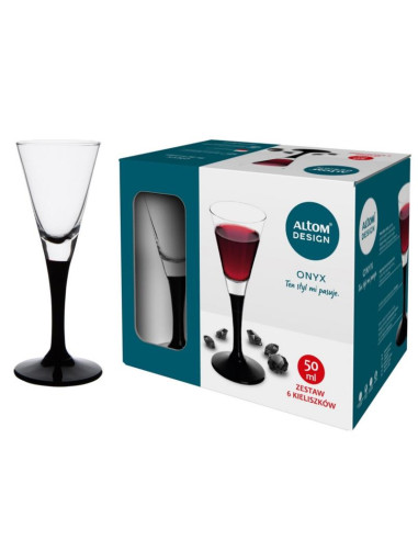 Kieliszki do likieru 50ml 6szt ONYX likier