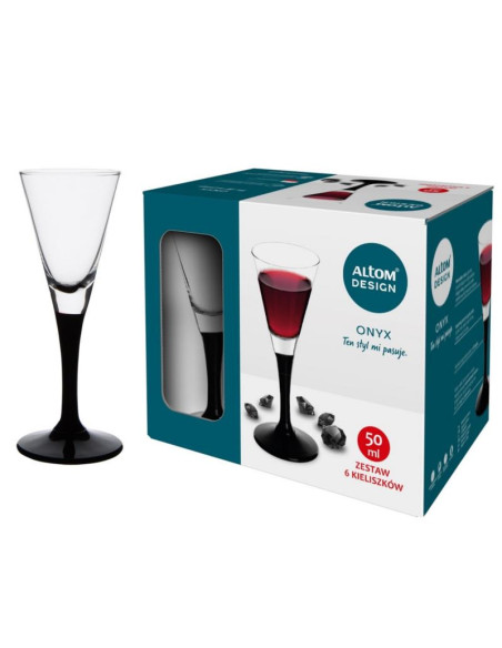 Kieliszki do likieru 50ml 6szt ONYX likier