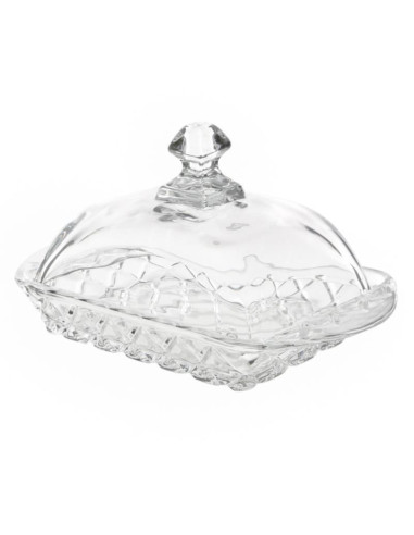 Maselniczka szklana Karo 10x17cm