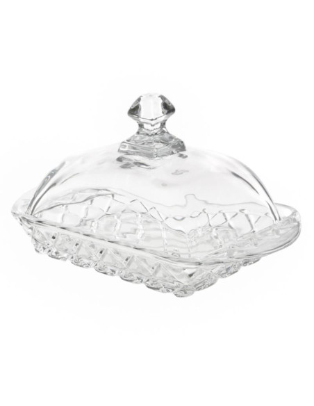 Maselniczka szklana Karo 10x17cm