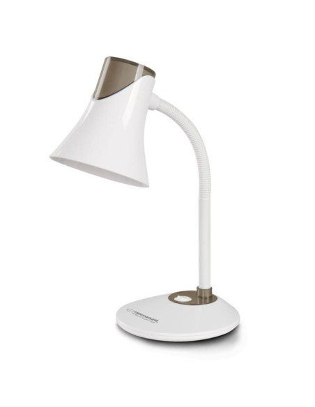 Lampka biurkowa Esperanza Polaris biało/czarna ELD111K