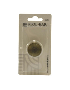 Końcówka 25 Luna antyk mosiądz