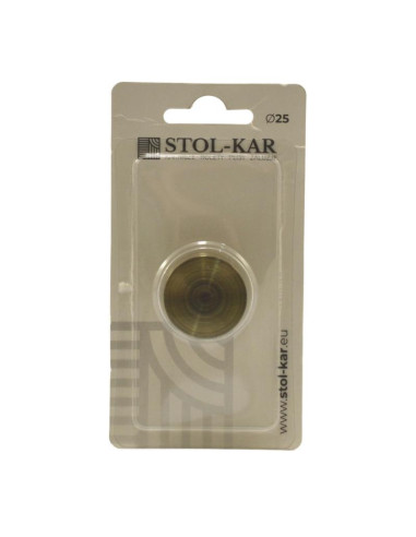 Końcówka 25 Luna antyk mosiądz