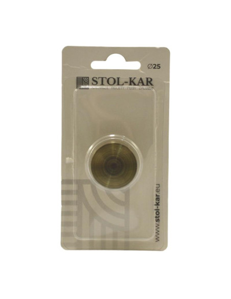 Końcówka 25 Luna antyk mosiądz