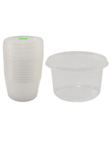 Pojemniki jednorazowe na zupę z wieczkiem 450ml 10 sztuk
