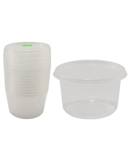 Pojemniki jednorazowe na zupę z wieczkiem 450ml 10 sztuk