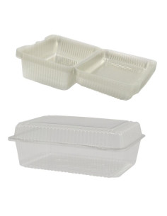 Pojemniki jednorazowe zamykane 24x17x10cm 10 sztuk