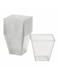 Pojemniki plastikowe 120ml finger food na deserki 10 sztuk