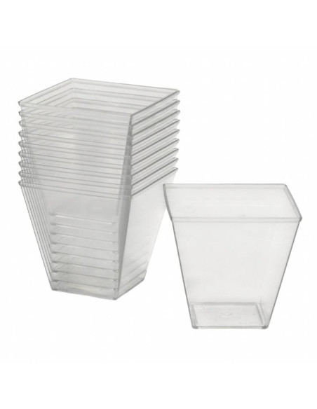 Pojemniki plastikowe 120ml finger food na deserki 10 sztuk