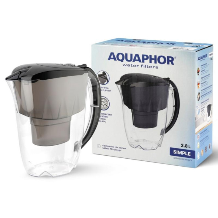 Dzbanek Aquaphor Simple 2,8L czarny