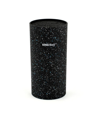 Blok na noże czarny marmurek Kinghoff KH-1091