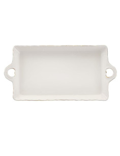 Taca ceramiczna 30x14,5cm Clara Gold Ivory AZ087