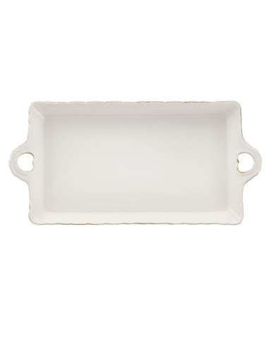 Taca ceramiczna 30x14,5cm Clara Gold Ivory AZ087