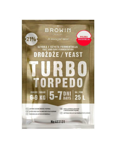 Drożdże gorzelnicze Turbo Torpedo 100g
