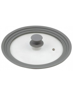 Pokrywka szklana silikonowy rant 24-28cm Kinghoff KH-1649