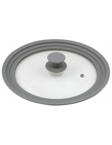 Pokrywka szklana silikonowy rant 24-28cm Kinghoff KH-1649