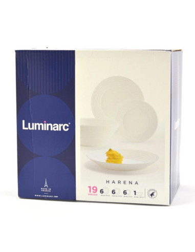 Serwis obiadowy Luminarc Harena 19 elementów biała