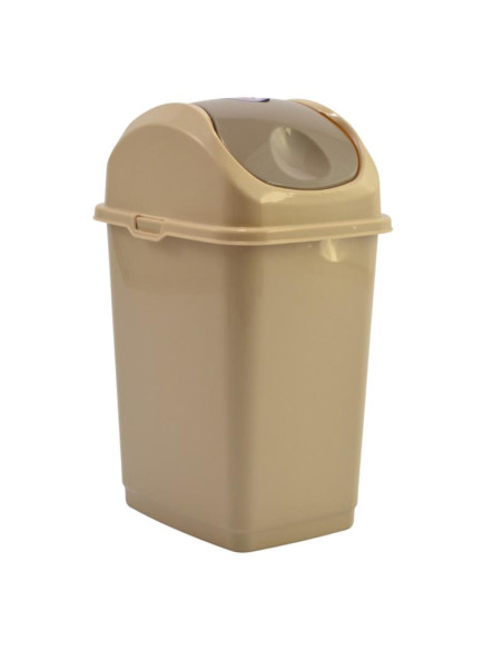 Kosz na śmieci  5L Slim uchylny beżowy