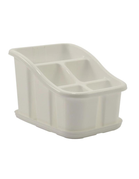 Ociekacz na sztućce plastikowy 5-komorowy mix
