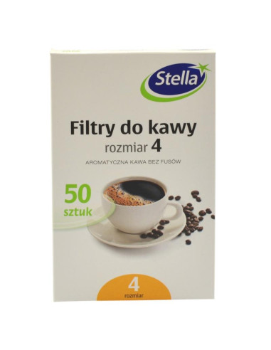 Filtry do kawy rozm.4 50szt Stella