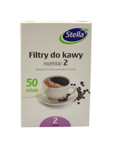 Filtry do kawy rozm.2 50szt Stella