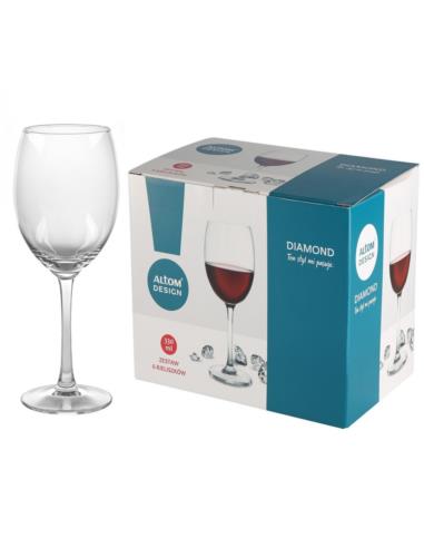 Kieliszki do wina 330ml 6szt Diamond