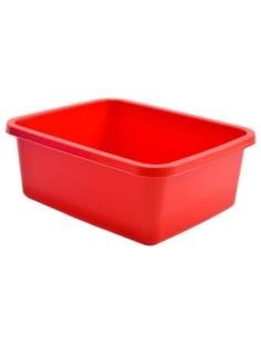 Miska plastikowa Classic 11L prostokątna czerwona