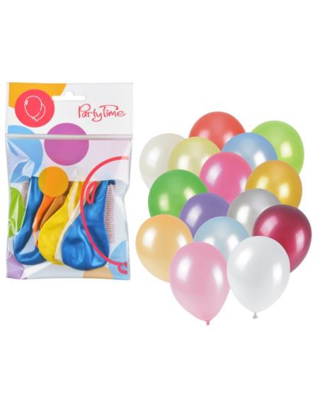 Balony metalizowane 6szt 10" Party Time