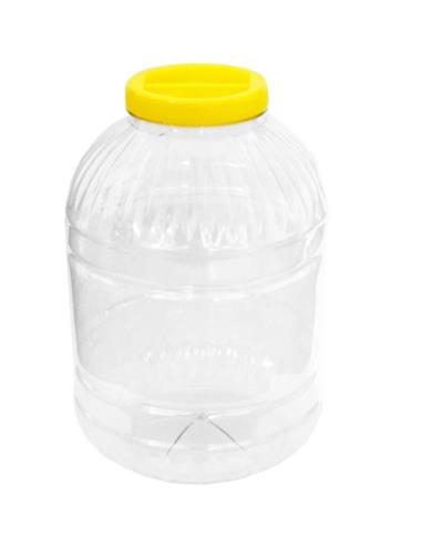 Słój plastikowy 8,0L PET żółta zakrętka