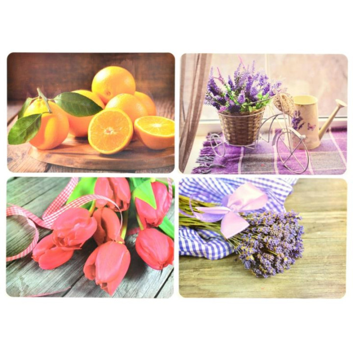 Mata 28x39cm laminowano-korkowa mix