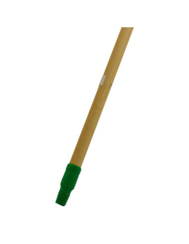 Kij drewniany 150cm z obsadką plastikowy