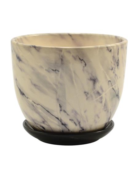 Doniczka ceramiczna Baryłka 2 13x16cm mix