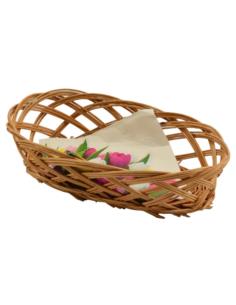 Koszyk wiklinowy na chleb mały 22cm h:6cm 1082