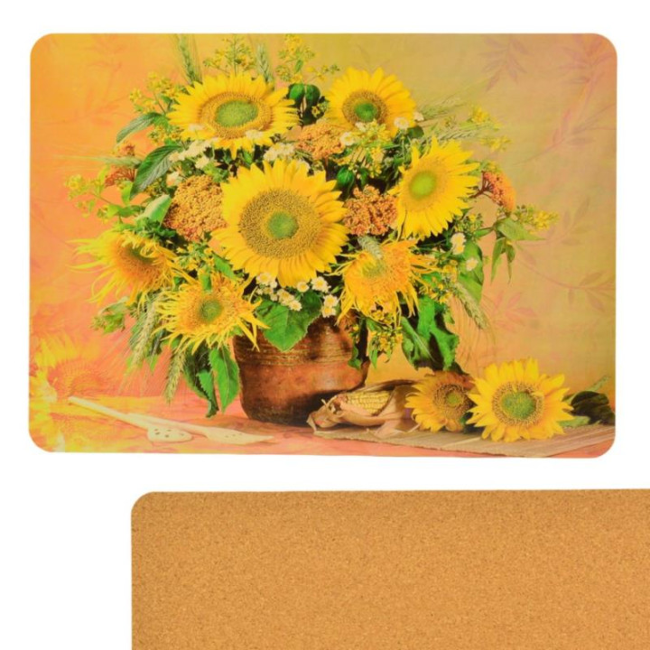 Mata 28x39cm laminowano-korkowa mix