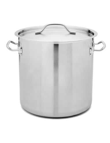 Garnek gastronomiczny 36,5L z pokrywką satyna