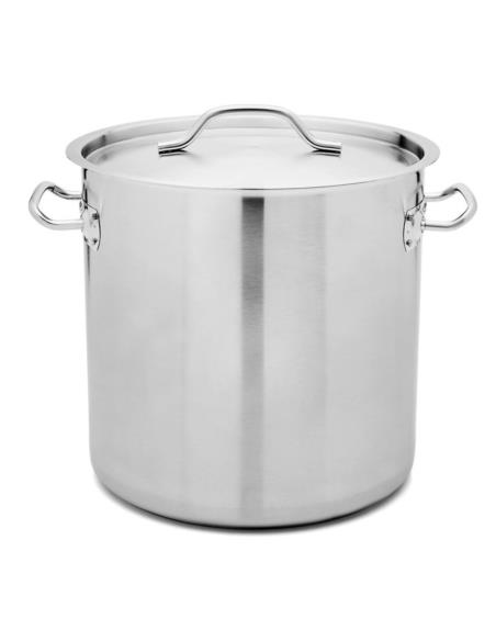Garnek gastronomiczny 36,5L z pokrywką satyna