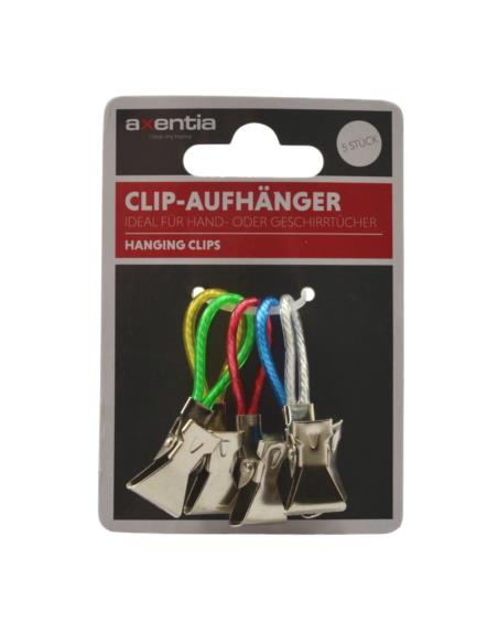 Klipsy Clip chrom żabki 5 sztuk