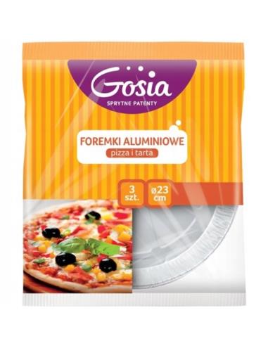 Foremki aluminiowe 3szt do pieczenia pizza