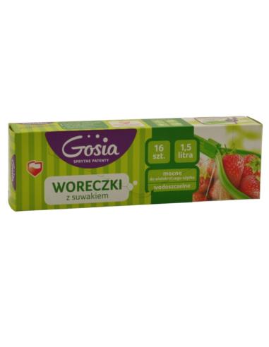 Woreczki z suwakiem 1,5L 16szt