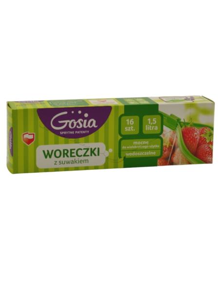 Woreczki z suwakiem 1,5L 16szt