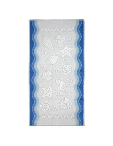 Ręcznik Flora Ocean 50x100cm niebieski