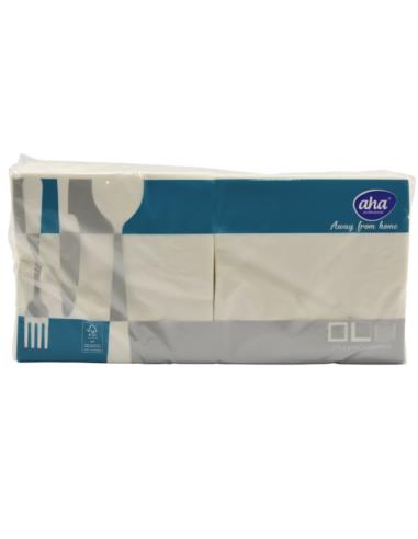 Serwetki 33x33/250szt 2w białe AHA