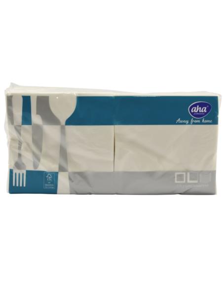 Serwetki 33x33/250szt 2w białe AHA